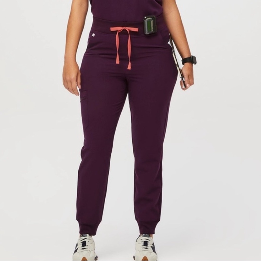 FIGS 💜DEEP PURPLE💜 High Waisted Zamora™ Jogger Scrub Pants